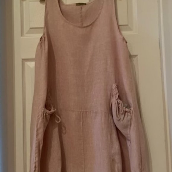 Sundress Italian Linen Pale Pink NWOT - Picture 5 of 9